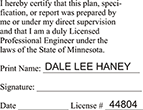 ENG-STAMP-MN - Licensed Professional Engineer (Stamp) - Minnesota<br>ENG-STAMP-MN