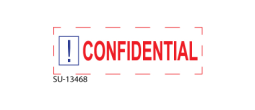SU-13468 - Two Color "CONFIDENTIAL"<BR>Title Stamp