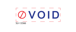 SU-13566 - Two Color "VOID"<BR>Title Stamp