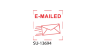 SU-13694 - Small "E-MAILED"<BR>Title Stamp