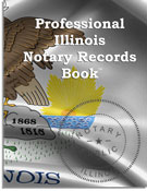 2023 New ILLINOIS Professional Notary Records Book&trade;
