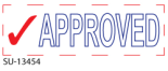 Two Color "APPROVED" <BR>Title Stamp