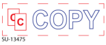 Two Color "COPY"<BR>Title Stamp