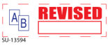 Two Color "REVISED"<BR>Title Stamp