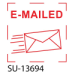 Small "E-MAILED"<BR>Title Stamp