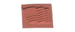 ALERICAN_FLAG - American Flag Rubber DIe