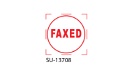 SU-13708 - Small "FAXED"<BR>Title Stamp